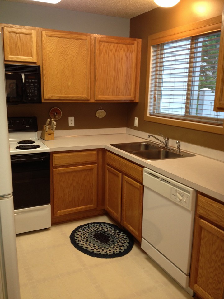 spacious kitchen with separate dining area and 1/2 bath.