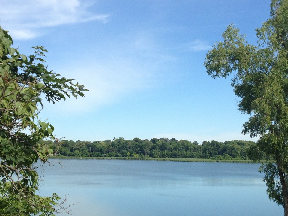 back view of private lakeshore and dock on lake langdon enjoy peaceful evenings boating on lake langdon or enjoy lake minnetonka! take your pick...the public access for minnetonka is directly across the street.